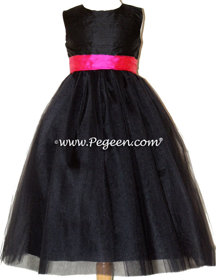 BLACK FLOWER GIRL DRESS --- MY SWEET DRESS