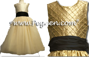 black and gold childrens dress