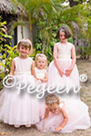 Flower Girl Dresses in of the Month for September 2015 in Ballet Pink and Bisque