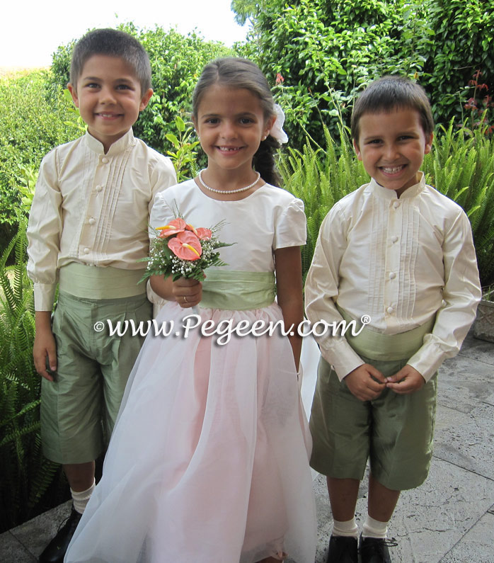 Green and Ivory Ring Bearer Style 510