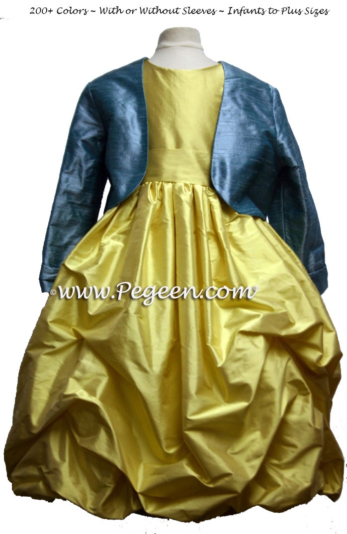 beauty and the beast flower girl dress
