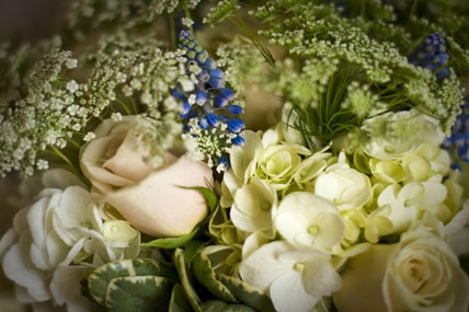 Ivory and Blue and Gold Silk ballerina tulle flower girl dresses