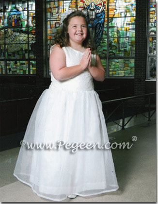 girls plus size communion dresses