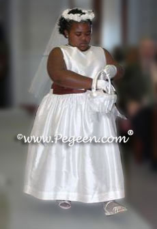 white junior bride dresses