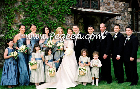 does the flower girl match the bride or bridesmaids