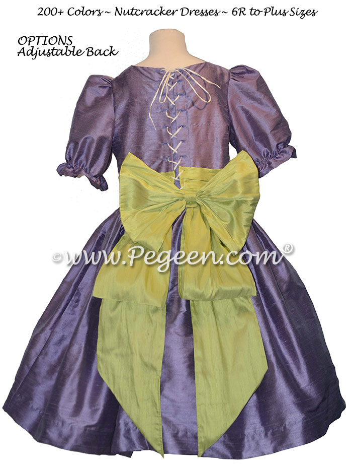 Citrus Green and Periwinkle nutcracker, Clara or Christmas Holiday Flower Girl Dresses Citrus Green and Periwinkle nutcracker, Clara or Christmas Holiday Flower Girl Dresses
