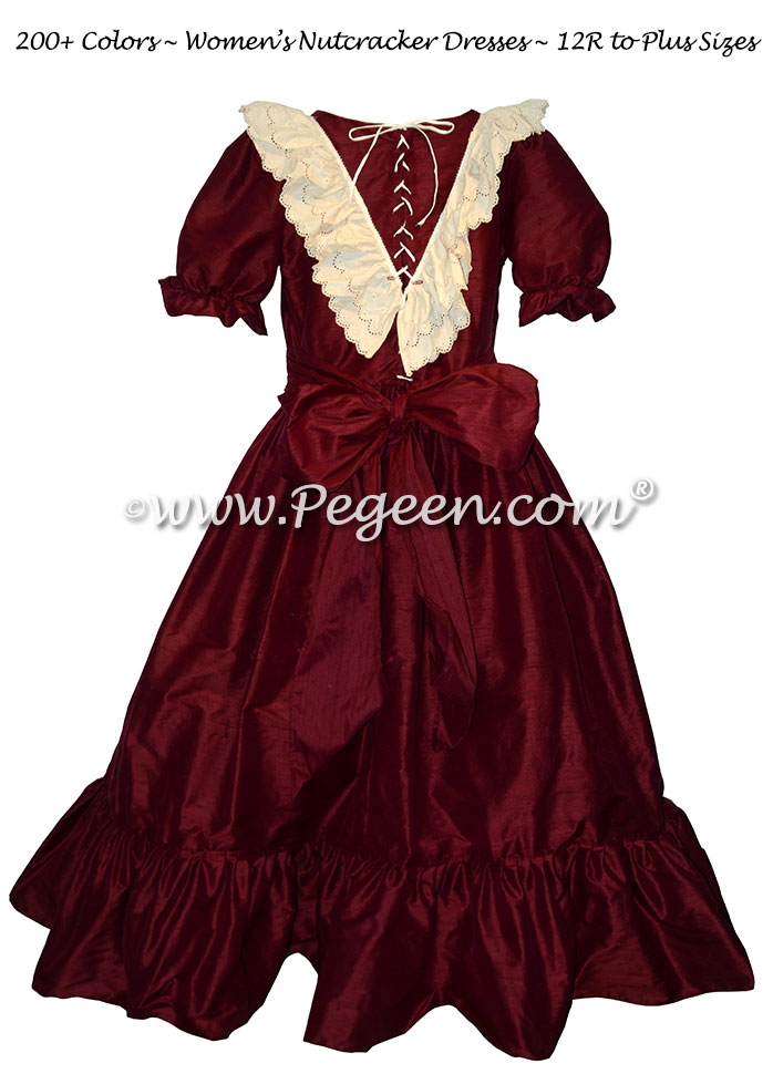 Women's Eggplant Nutcracker Dress for Party Scene Style 799 Women's Eggplant Nutcracker Dress for Party Scene Style 799