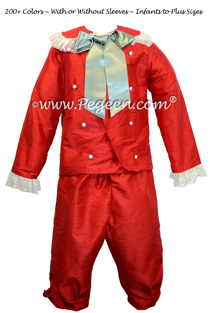 Nutcracker Boy's Style 540 - Ring Bearer set in red and green