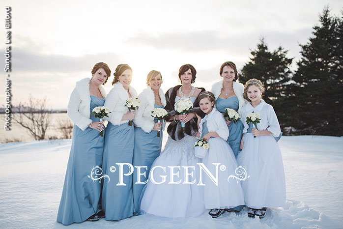 powder blue flower girl dresses
