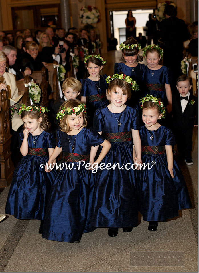 navy blue christmas dress girl
