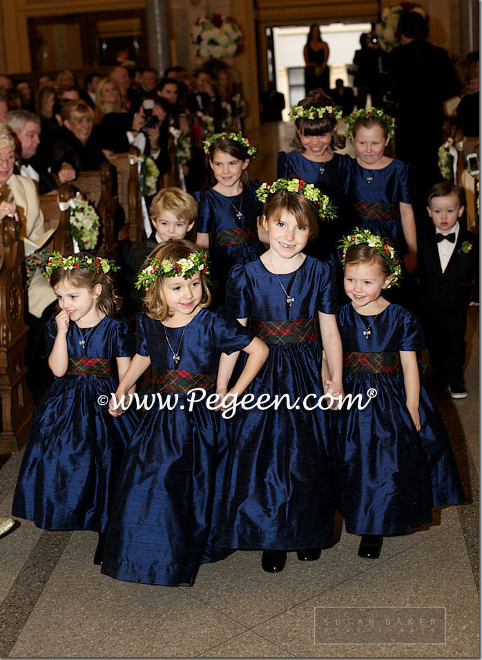 navy blue christmas dress girl