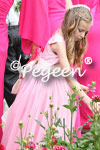 Tulle Flower Girl Dress in Bubblegum Pink and Cerise Pink