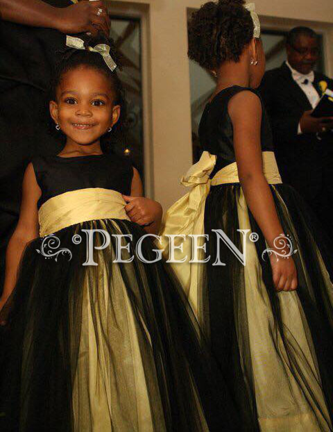 black and gold childrens dress
