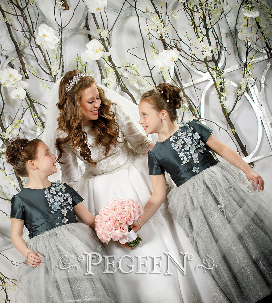 christian marriage flower girl dress