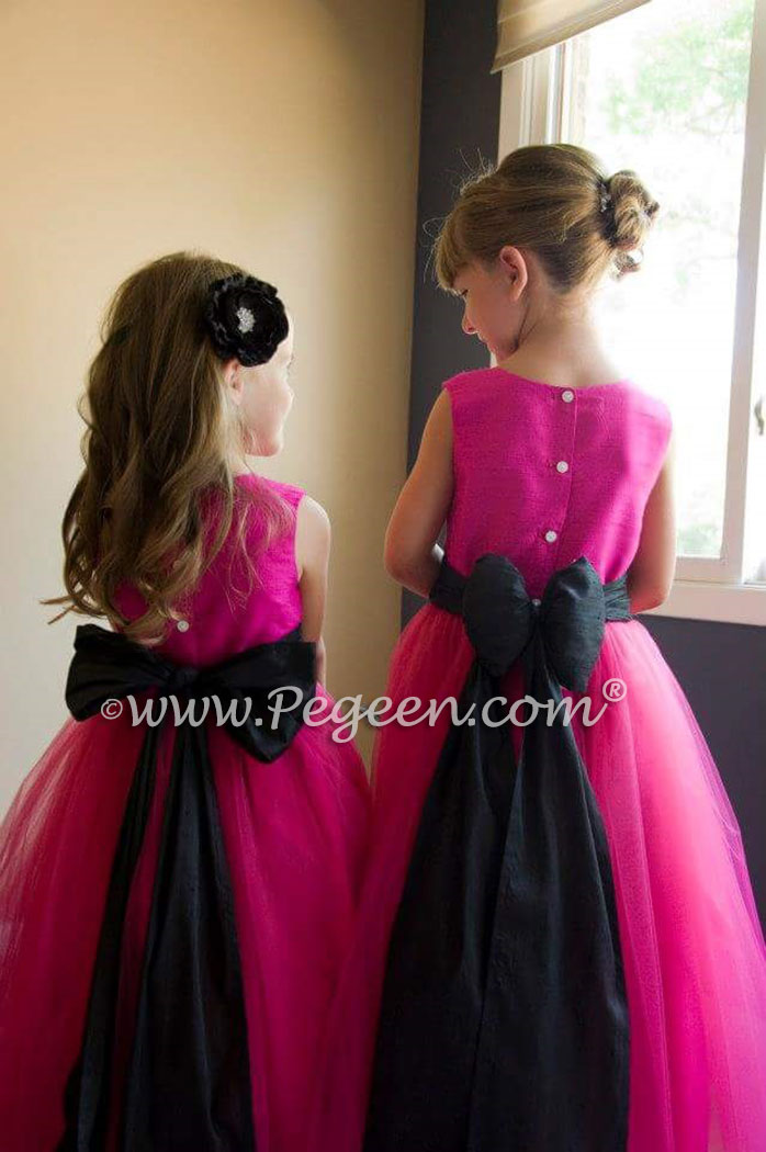 Hot Pink Flower Girl Dresses