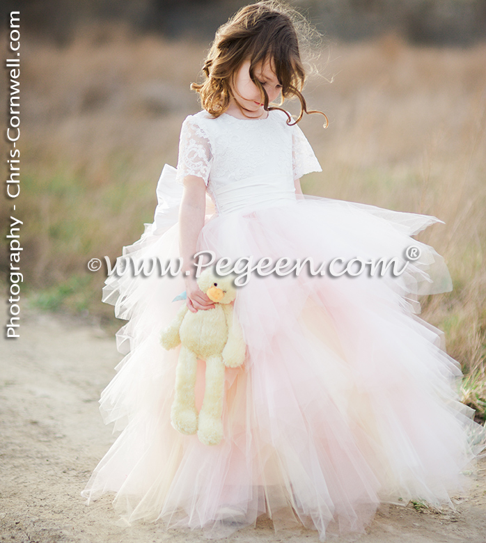 flower girl skirt tulle