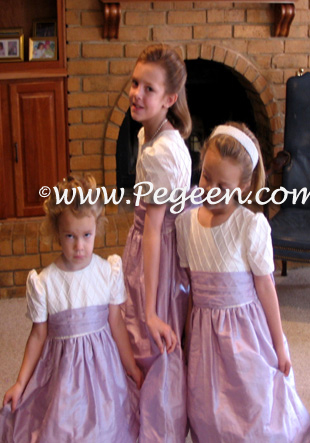 Purple lilac jr bridesmaids dress