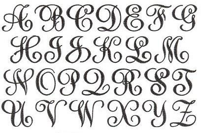 Monogrammed Font Styles