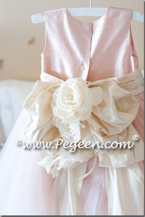 Flower girl dress of The Year - Style 402 in Ballet Pink and Bisque Flower girl dress of The Year - Style 402 in Ballet Pink and Bisque