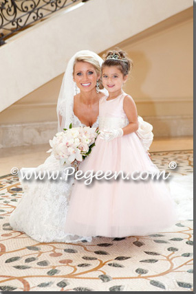 Flower girl dress of The Year - Style 402 in Ballet Pink and Bisque Flower girl dress of The Year - Style 402 in Ballet Pink and Bisque