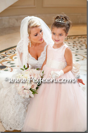 Flower girl dress of The Year - Style 402 in Ballet Pink and Bisque Flower girl dress of The Year - Style 402 in Ballet Pink and Bisque