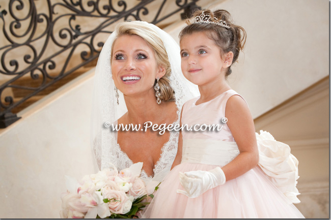 Flower girl dress of The Year - Style 402 in Ballet Pink and Bisque Flower girl dress of The Year - Style 402 in Ballet Pink and Bisque