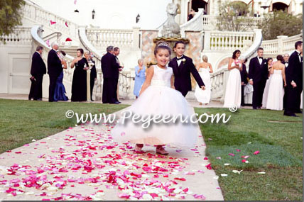 Flower girl dress of The Year - Style 402 in Ballet Pink and Bisque Flower girl dress of The Year - Style 402 in Ballet Pink and Bisque