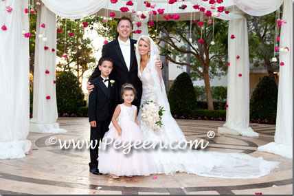 Flower girl dress of The Year - Style 402 in Ballet Pink and Bisque Flower girl dress of The Year - Style 402 in Ballet Pink and Bisque