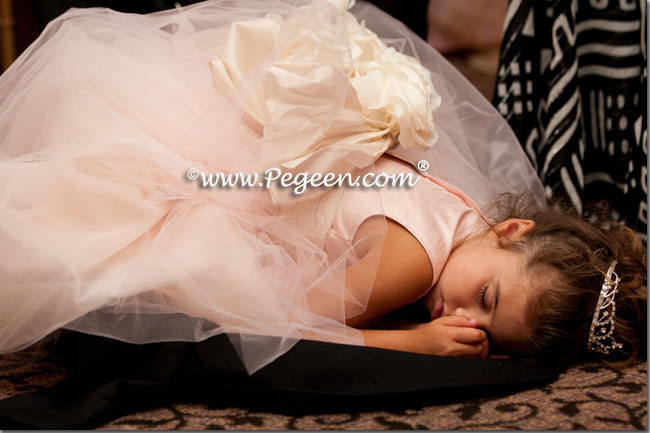 Flower girl dress of The Year - Style 402 in Ballet Pink and Bisque Flower girl dress of The Year - Style 402 in Ballet Pink and Bisque