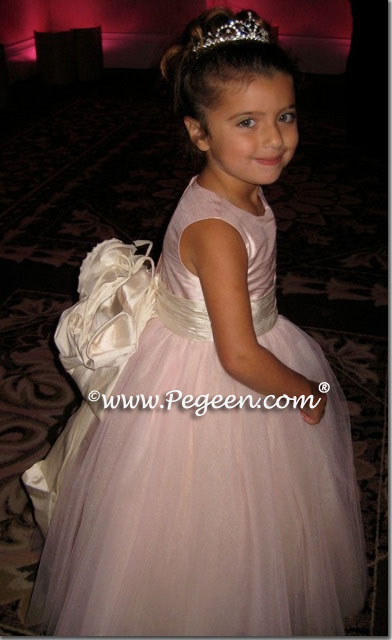 Flower girl dress of The Year - Style 402 in Ballet Pink and Bisque Flower girl dress of The Year - Style 402 in Ballet Pink and Bisque