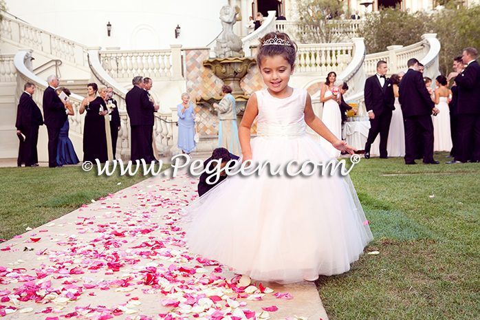 Flower girl dress of The Year - Style 402 in Ballet Pink and Bisque Flower girl dress of The Year - Style 402 in Ballet Pink and Bisque