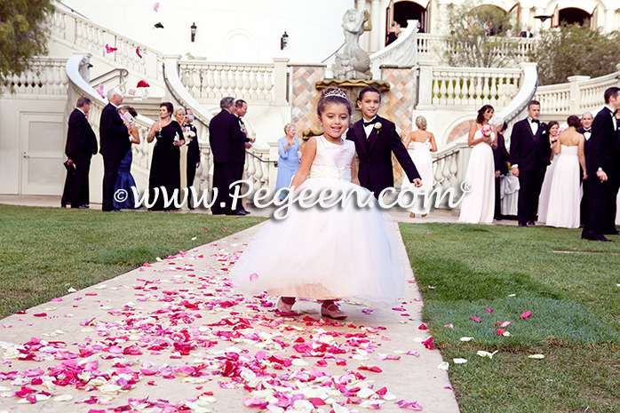 Flower girl dress of The Year - Style 402 in Ballet Pink and Bisque Flower girl dress of The Year - Style 402 in Ballet Pink and Bisque