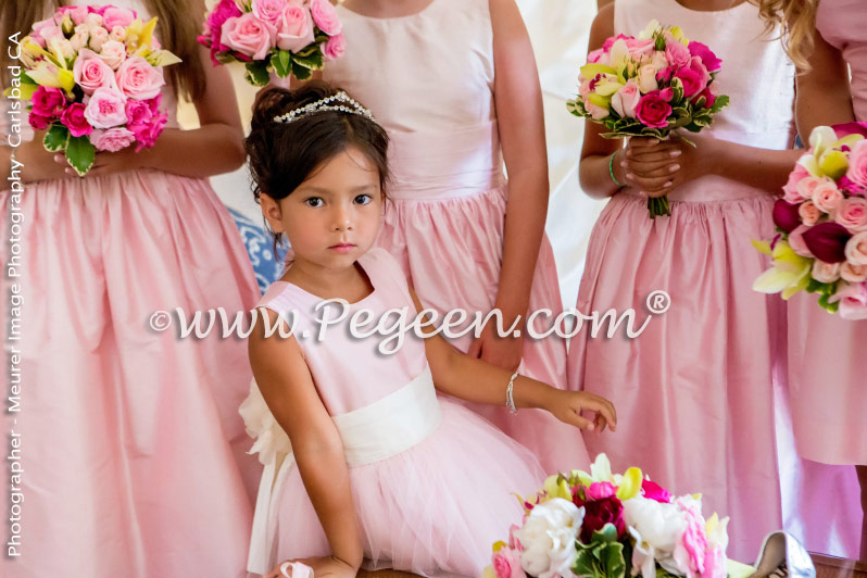 Flower Girl Dress of the Year in Shades of Pink Silk