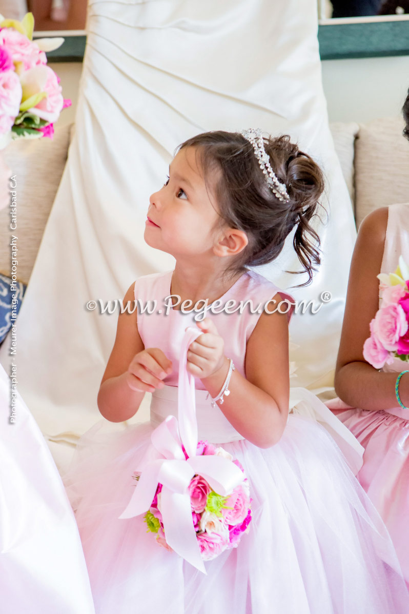 Flower Girl Dress of the Year in Shades of Pink Silk