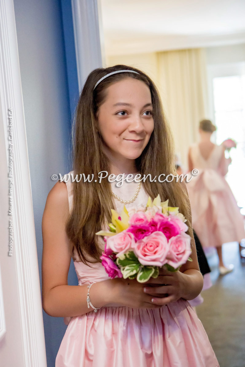 Flower Girl Dress of the Year in Shades of Pink Silk