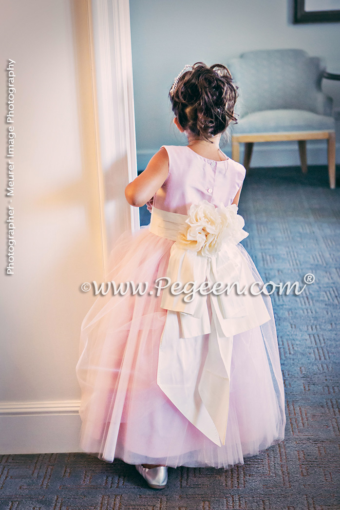 Flower Girl Dress of the Year in Shades of Pink Silk