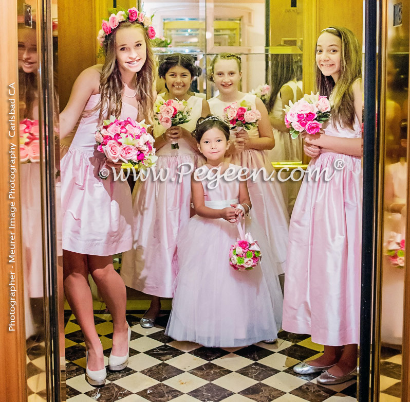 Flower Girl Dress of the Year in Shades of Pink Silk