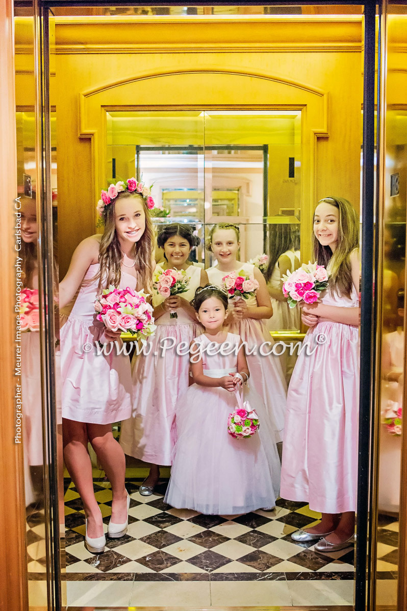 Flower Girl Dress of the Year in Shades of Pink Silk