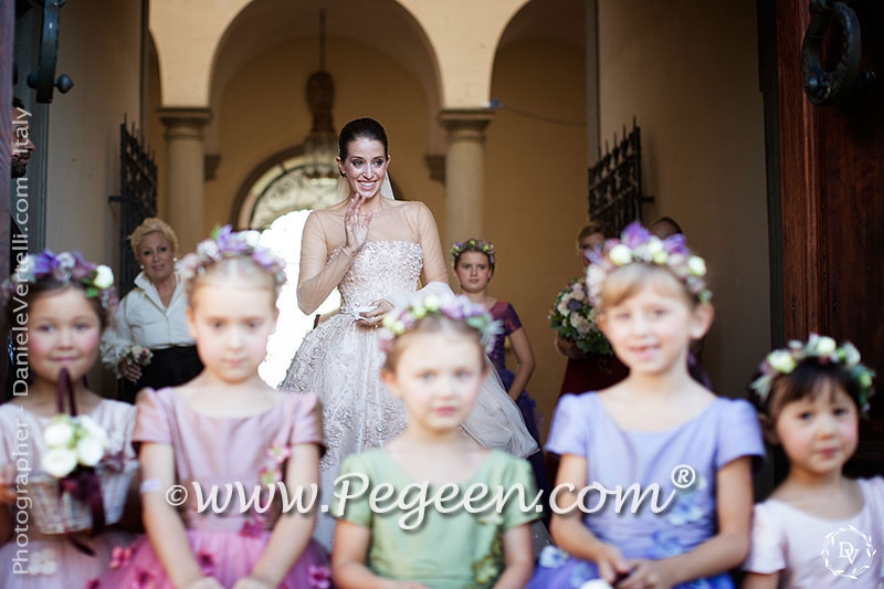 2016 Flower Girl Dress/Wedding of the Year in multiple shades of silk and tulle, Swarovski Crystal and Hydrangea flower petals 2016 Flower Girl Dress/Wedding of the Year in multiple shades of silk and tulle, Swarovski Crystal and Hydrangea flower petals